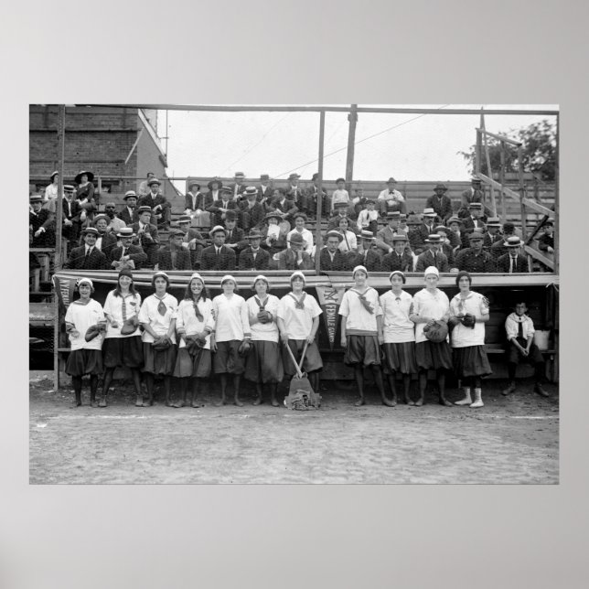 NY Female Giants Baseball, 1913 Poster (Framsidan)
