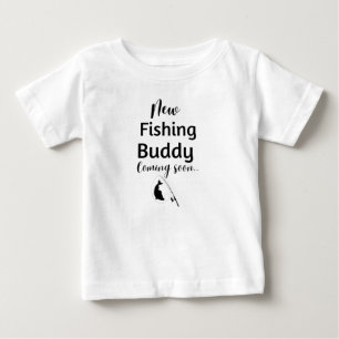 Ny fiskekamrat som snart kommer till baby t shirt
