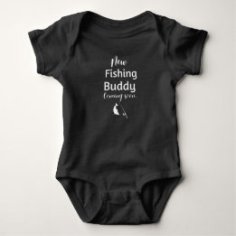Ny fiskekamrat som snart kommer till baby t shirt