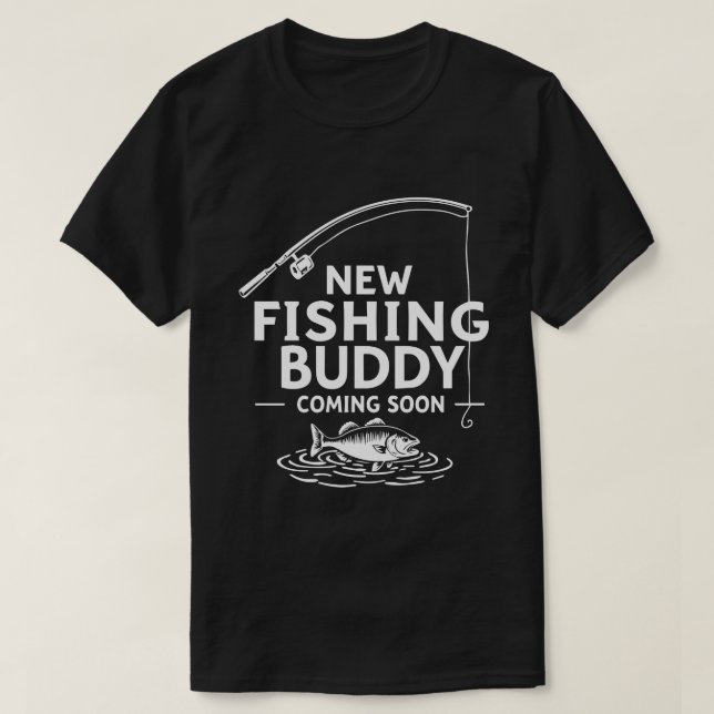 Ny Fiskevän Kommer Snart – Söt Graviditet T Shirt (Design framsida)