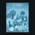 Ny Flytta i Adress  Cute Land Village Art Vykort<br><div class="desc">Anpassa det här flytta-meddelandekortet med din egen text på framsidan och baksidan! Klicka på "Anpassa" ovan om du vill redigera texten. Klicka sedan på "redigera med hjälp av verktyg" för att justera typsnitt, färg och placeringar. Kolla min butik för mer eller säg till om du vill ha någon anpassningsbar! Jag...</div>