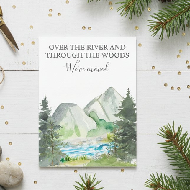 Ny flyttannons för hemmet Stugflodskog Meddelande Vykort (Skapare uppladdad)