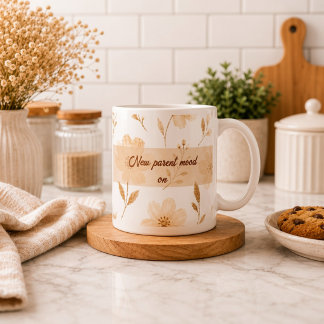Ny Förälderstämning Blommig Kaffemugg Jumbo Mugg