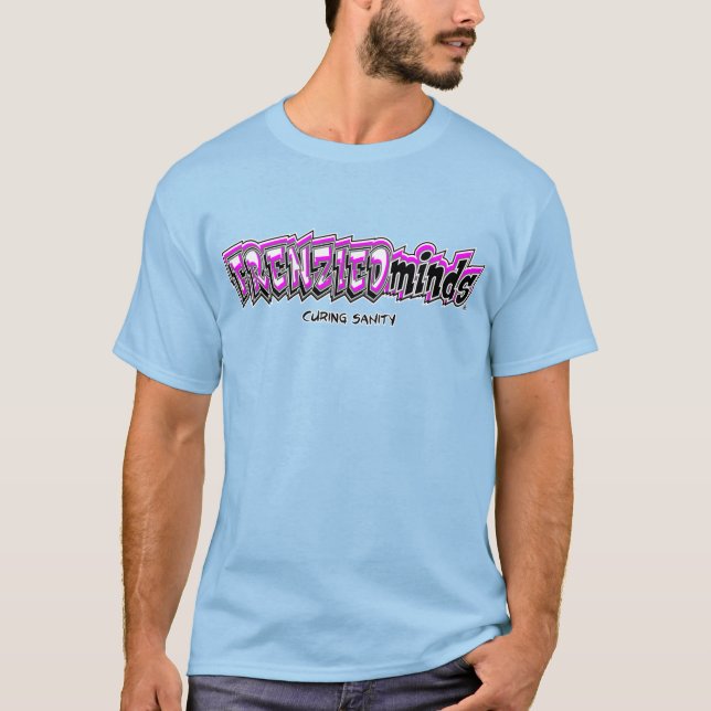 Ny-&-Förbättrat! FRENZIEDminds magenta & galen T Shirt (Framsida)