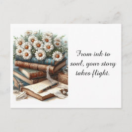 Ny författare Grattis Vintage Books Vykort