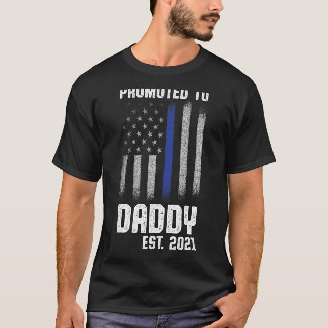 Ny första gången Pappa polis Tillsatta lagar pappa T Shirt (Framsida)