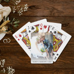 Ny fotobröllopsförmån casinokort<br><div class="desc">Personlig för nya spelkort för bröllopsfavoriter med ditt favoritfoto,  ditt första namn och bröllop-datum.</div>