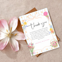 Ny från Market Floral Bröllopsdusch Tack så mycket