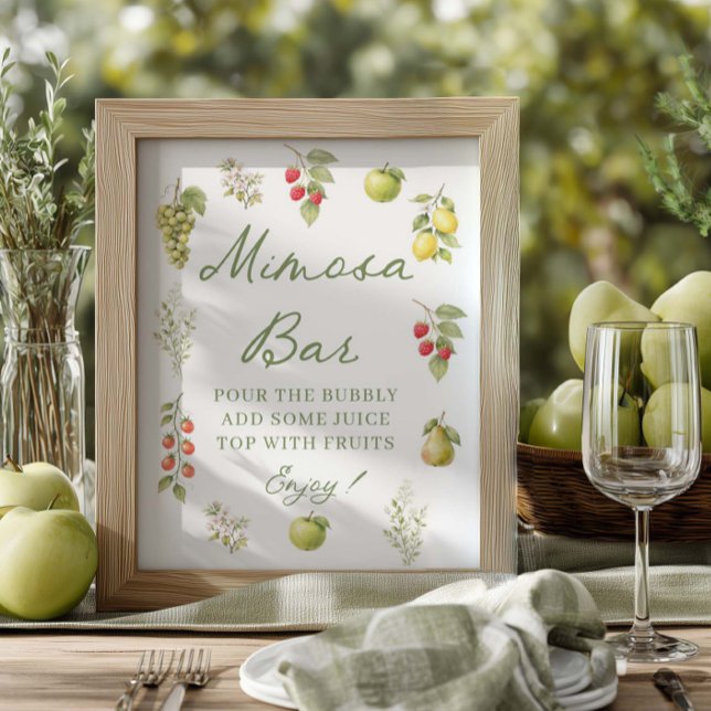 Ny från Marknaden Bröllopsfest Mimosa Bar Skylt (Skapare uppladdad)