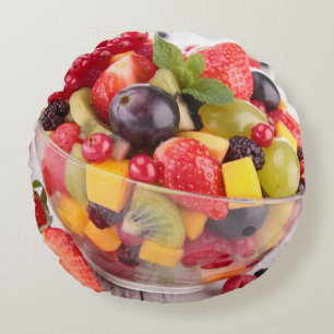 Ny fruktsallad rund kudde
