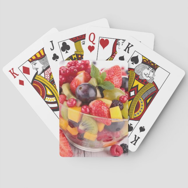 Ny fruktsallad spel kort (Baksidan)
