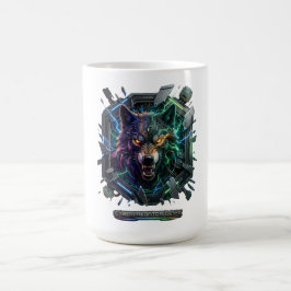 Ny Futuristisk Robotisk Rovdjur Kaffemugg