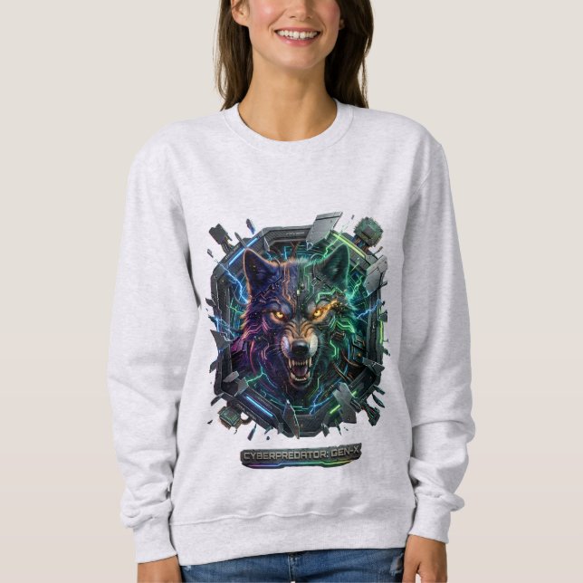 Ny Futuristisk Robotisk Rovdjur  T Shirt (Framsida)