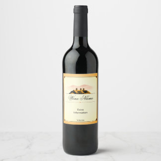 Ny gammal Barn Vin-etikett Sangria Vinflaska Etikett