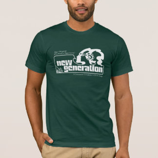 Ny generation på grönt t shirt
