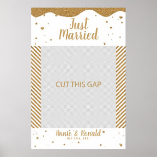 Ny gifta 02 ram-proppar, fotoplocket bröllop poster