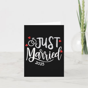 Ny gifta 2025 - Bride& Groom Bröllop Ring Kort
