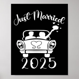 Ny gifta 2025 Bröllop-Ringar matchande par Ne Poster