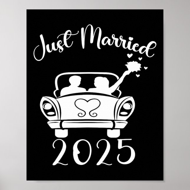 Ny gifta 2025 Bröllop-Ringar matchande par Ne Poster (Framsidan)