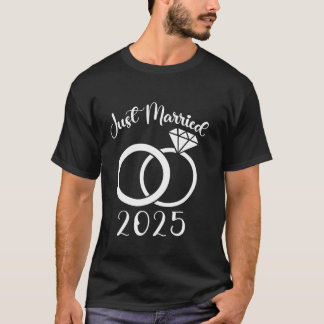 Ny gifta 2025 Bröllop-Ringar matchande par Ne T Shirt