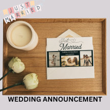 Ny gifta 3 Photo Bröllop meddelande