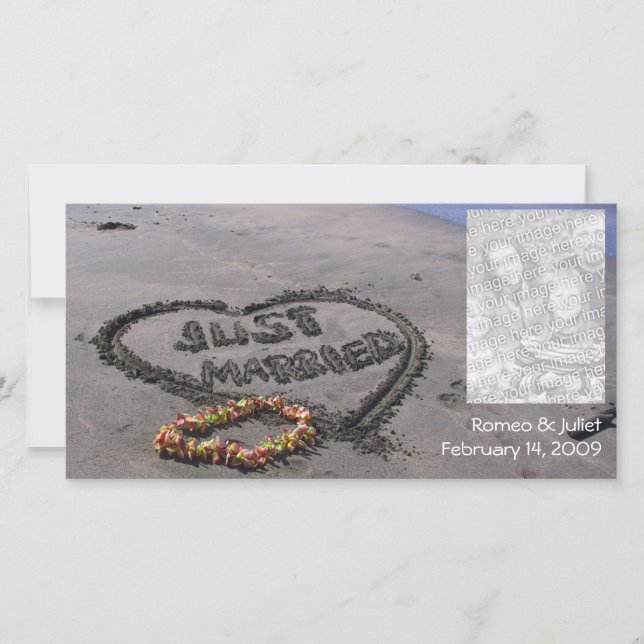 Ny gifta Beach Meddelande (Framsida)