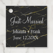 Ny gifta Black och Guld Marble