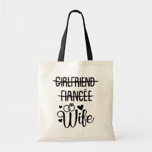 Ny gifta Bride Bröllop Honeymoon Tygkasse