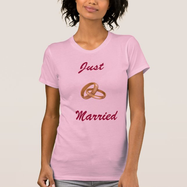 NY GIFTA - BRÖLLOP RINGAR TEE (Framsida)