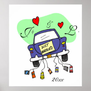 Ny gifta Car Poster