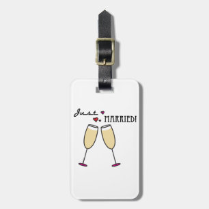 Ny gifta Champagne Toast Bagagebricka