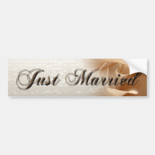 ny gifta Cream Ro Bumper Sticker Bildekal