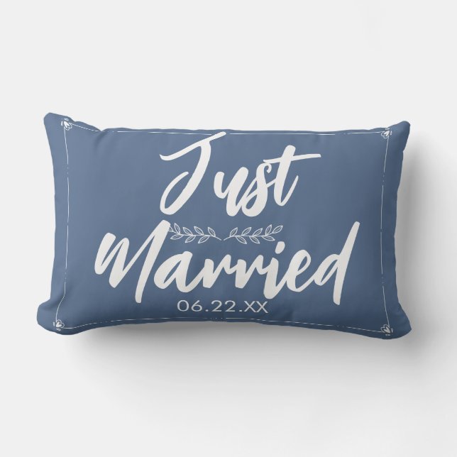 Ny gifta den Bröllop som ger Cute Lumbar Pillow Lumbarkudde (Framsida)