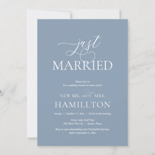 Ny gifta, efter bröllop Brunch Elopement Inbjudningar
