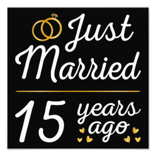 Ny gifta för 15 år sedan II Fototryck