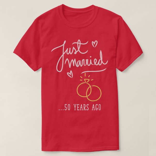 Ny gifta för 50 år sedan, Giftermål T Shirt (Design framsida)
