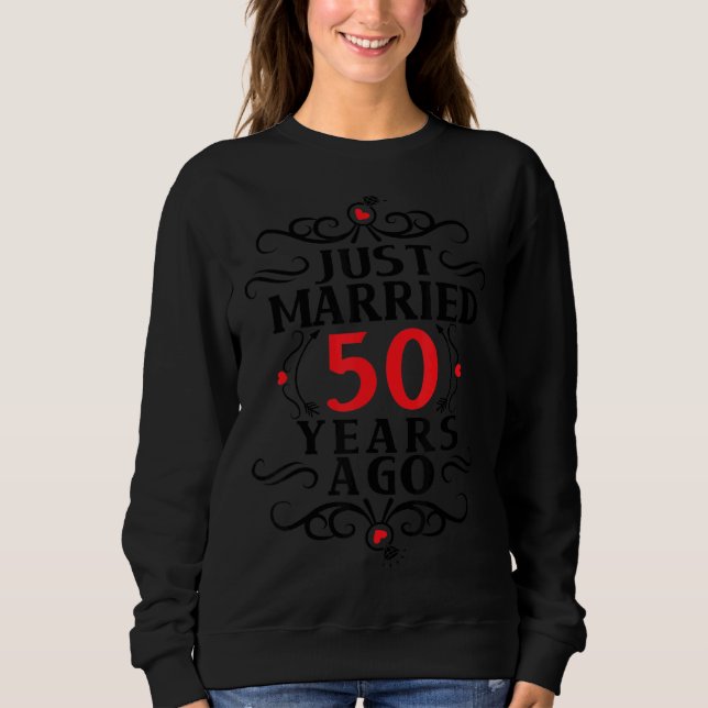 Ny gifta för 50 år sedan t shirt (Framsida)