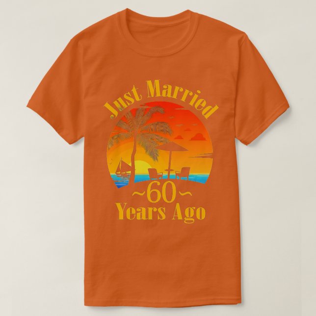Ny gifta för 60 år sedan Funny 60:e Bröllop Anniv T Shirt (Design framsida)