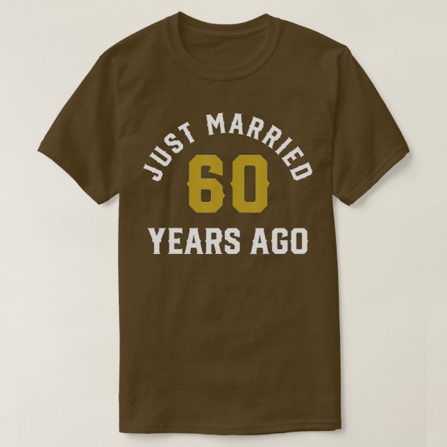 Ny gifta för 60 år sedan, Make och fru T Shirt (Design framsida)