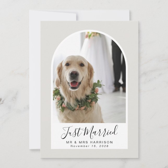 Ny gifta fotoarmade Ram Bröllop Meddelande (Framsida)