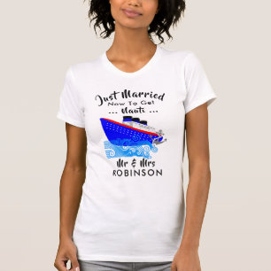 Ny gifta Funny Cruise Frakt Nauti Graphic T Shirt