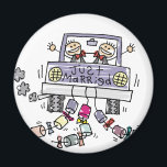 Ny gifta Gay Wedding Favors Magnet<br><div class="desc">Gay bröllopsfavörer och gåvor till de två grupper som är Ny gifta! De här gay-groomen-Ny gifta-t-shirts,  kläder och program kan vara personlig och skräddarsydda på vilket sätt som helst genom att lägga till de två rummen namn eller bröllop.</div>