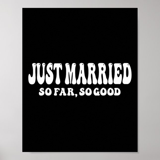 Ny gifta hittills hittills Bra Bröllop Bride Groom Poster (Framsidan)