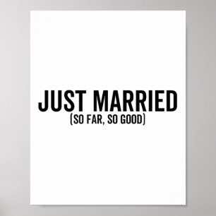 Ny gifta hittills hittills Bra Bröllop Bride Groom Poster