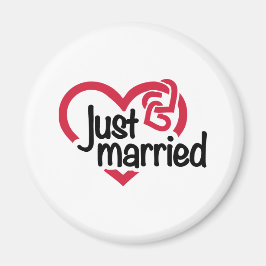 Ny gifta hjärta magnet