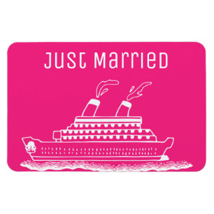 Ny gifta Honeymoon Bröllop Cruise Cabin Door M Magnet