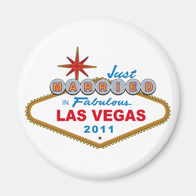 Ny gifta i Fabulous Las Vegas 2011 Magnet (Framsidan)