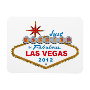 Ny gifta i Fabulous Las Vegas 2012 Vegas-signatur Magnet