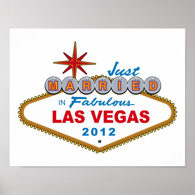 Ny gifta i Fabulous Las Vegas 2012 Vegas-signatur Poster (Framsidan)