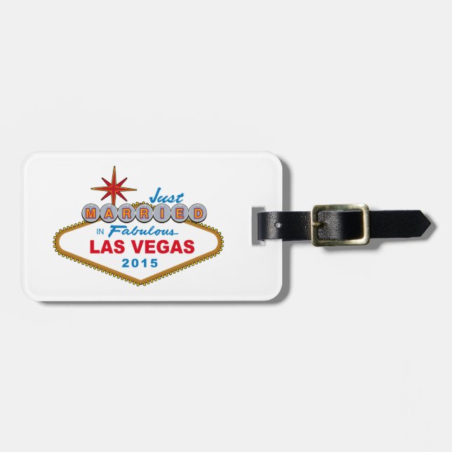 Ny gifta i Fabulous Las Vegas 2014 (tecken) Bagagebricka (Horisontell Framsida)